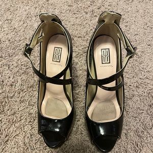 Women’s black strappy Heels